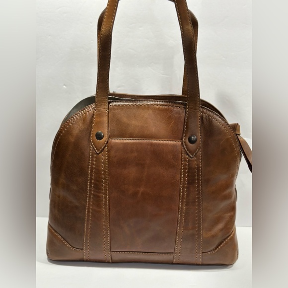 Frye Melissa Domed Leather Satchel Bag - Picture 2 of 16